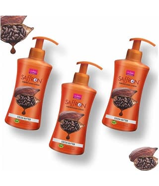 VI-JOHN Saffron Fairness Body Lotion Cocoa Butter 250ml Pack of 3
