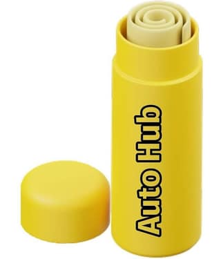 Auto Hub Yellow 800 GSM Chamois Cloth For Automobile ( Pack of 1 )
