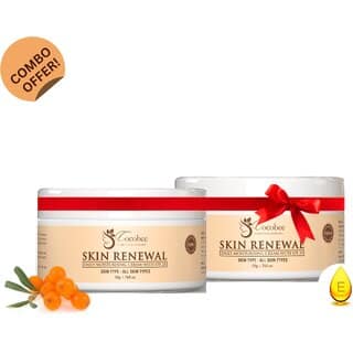 COCOBEE Skin Renewal Daily Moisturising Cream with SPF 25 Pack of 2, 100g All Skin Types