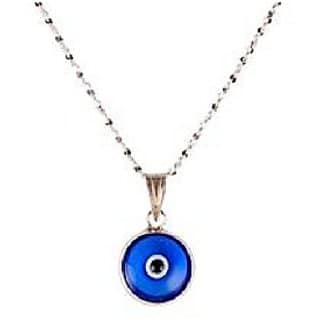 silver Pendant without chain Evil Eye for Women Girls Stone by CEYLONMINE