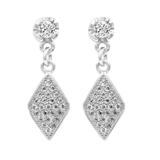 Zarkan Vintage Silver Drop Studs