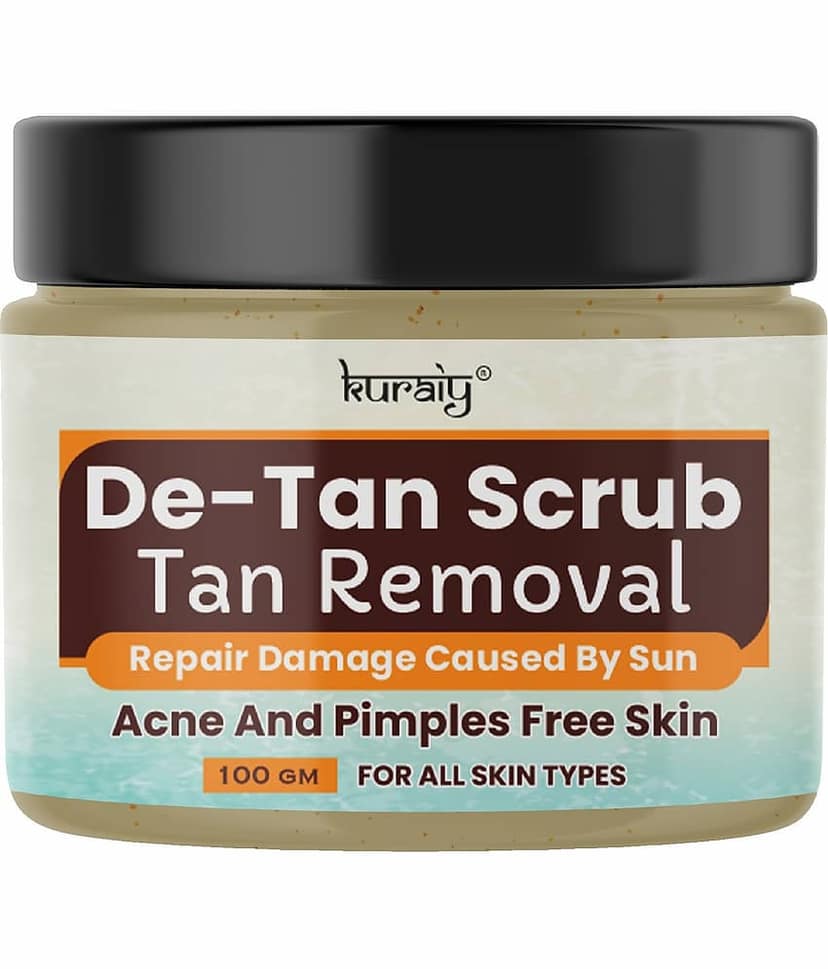 KURAIY De-Tan Face Scrub Tan Removal Face Scrub Suitable for All Skin Types 100g (Pack Of 2) view 2
