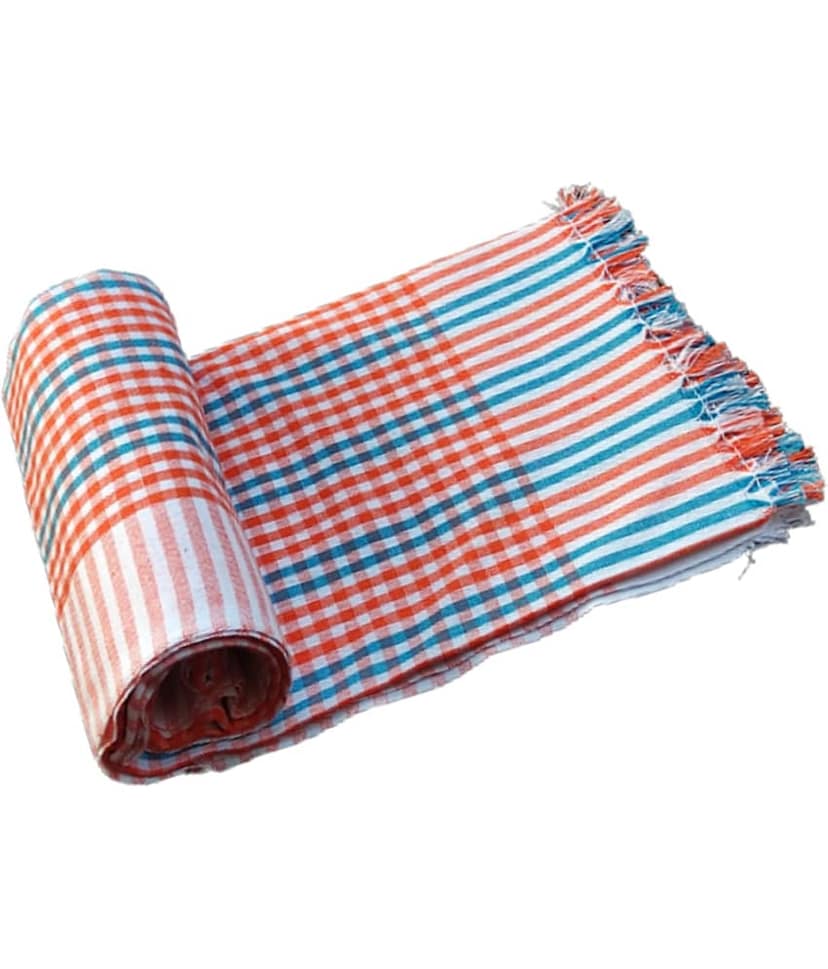 KAKUMANU - Multicolor Cotton Checks Bath Towel (Pack of 4) view 2