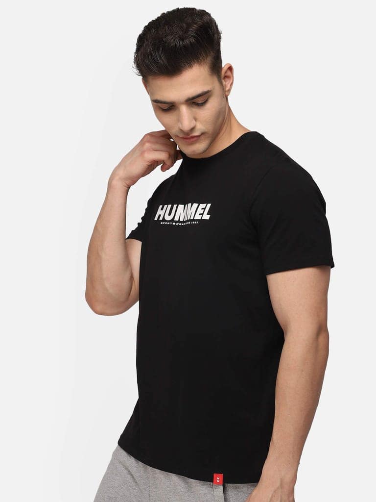 Legacy Round Neck Cotton Rich Half Sleeve Solid Regular fit Cottonpoly T-shirt for Men Comfortable soft Breathable Fabric Stretchable for Everyday Use Ideal for Casualwear view 3
