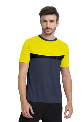 FTX Men Drifit Colorblock Half Sleeve Tshirt
