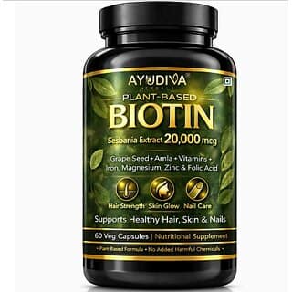 Ayudiva Herbals Biotin Capsule - 60 capsules