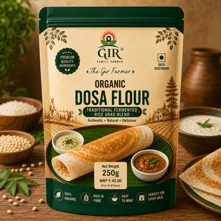 Organic Dosa Flour Traditional Fermented Rice Urad Blend | The Gir Farmer