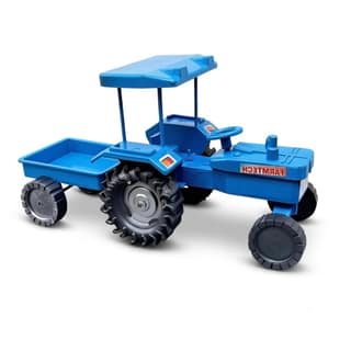 Tractor Toy Big Size | Tractor Trolley for Kids | Pull Along Heavy Duty Plastic Lorry Toy | Tractor Toy with Removable Trolly - Multicolor