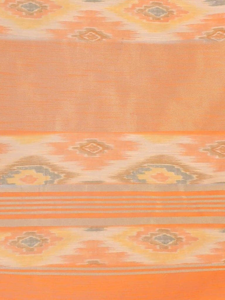 Women's Linen Floral Print Multicolor Saree view 6