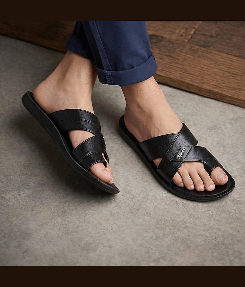Ajanta EG3017 - Black Men's Sandals