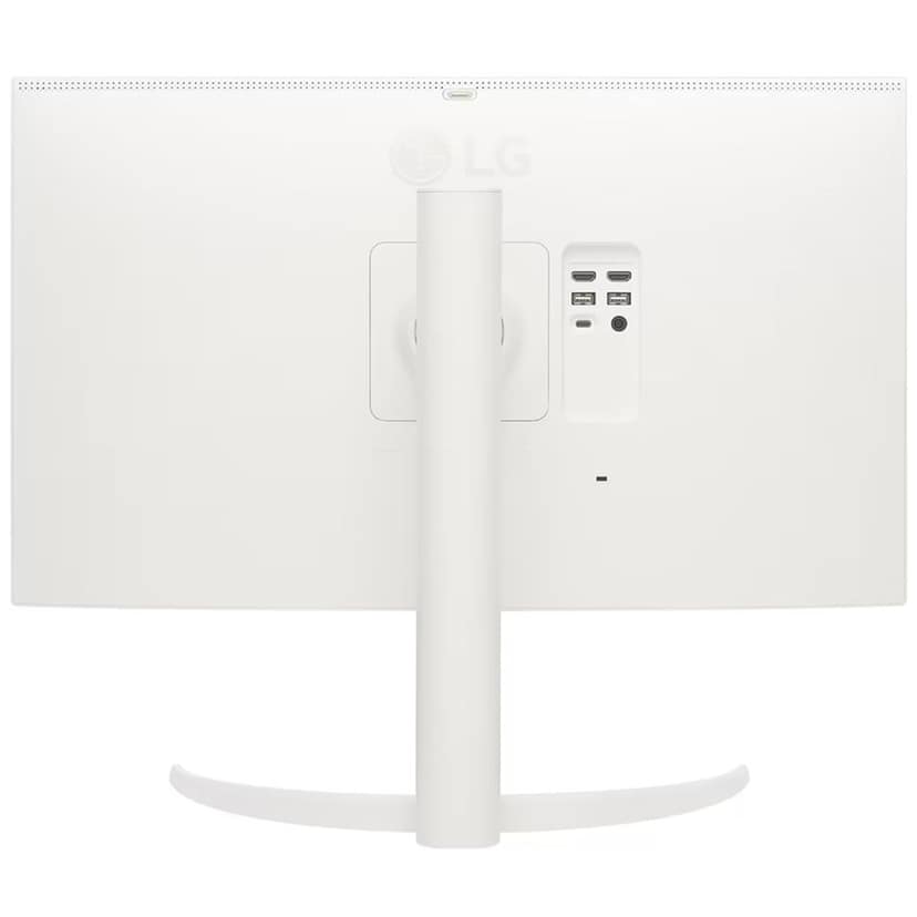 LG 27SR75U Smart Monitor, 27", IPS, 4K, UHD (3840x2160), HDR10, USB Type-C 65W PD, webOS 23, AirPlay Screen Share, Bluetooth, ThinQ App, Built-in Speaker, Height Adjustment, HDMI, USB, White Color view 2