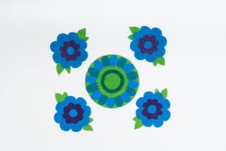 Ready-to-Use Rangoli | Traditional Decorative Floor Rangoli | Festive Home Décor