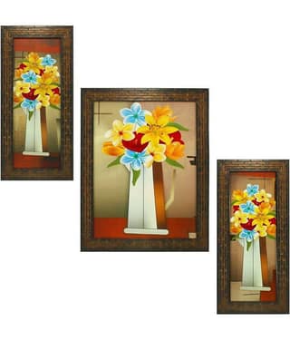 Indianara Synthetic Painting With Frame