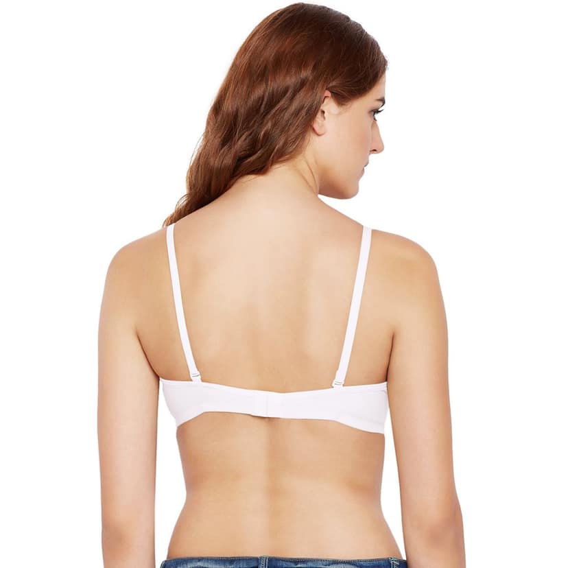 Bodycare Women Cotton Spandex Full Coverage Padded Pushup Bra Bra 6566-WHITE view 3