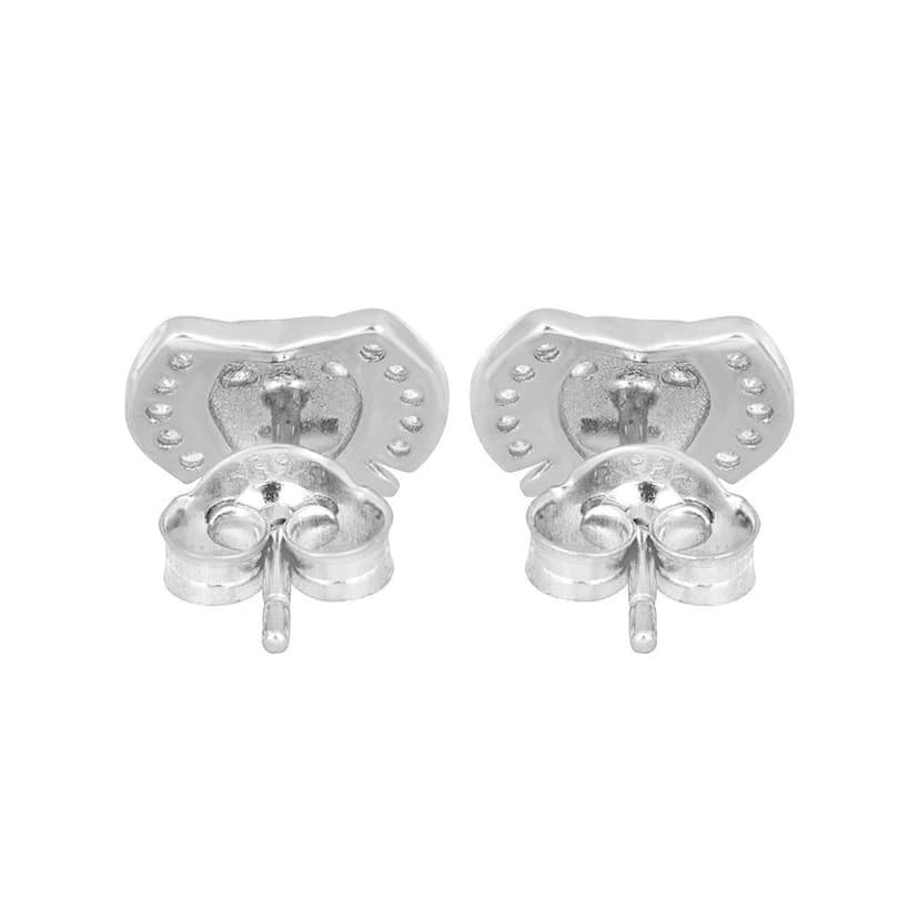 Zarkan Ganpati Bappa Silver Studs view 4