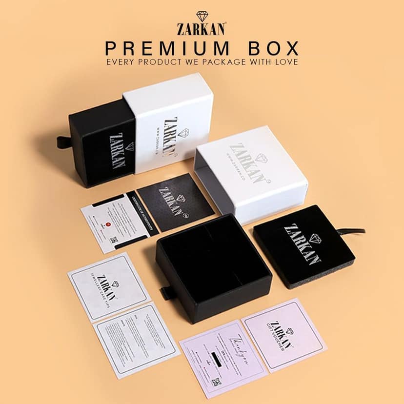 Zarkan Ganpati Bappa Silver Studs view 5