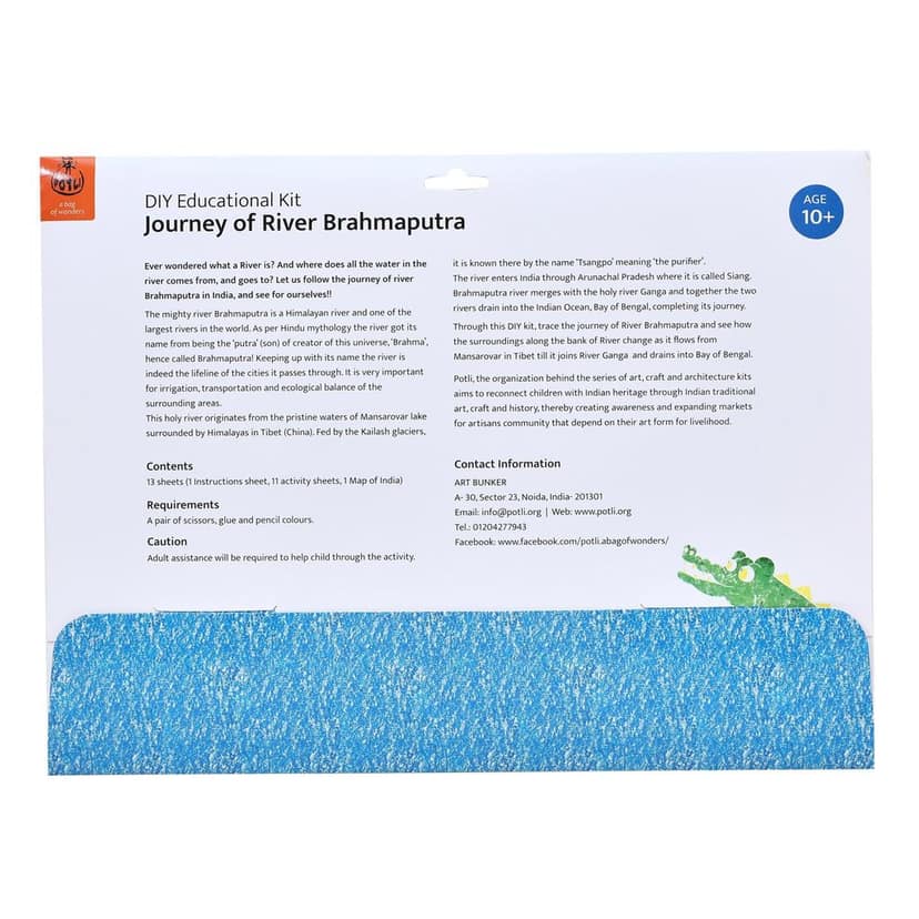 DIY Colouring kit Journey of River Brahmputra view 2