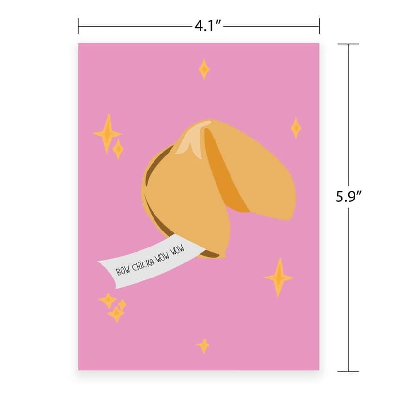 Rack Jack funny romantic greeting card - fortune cookie view 4