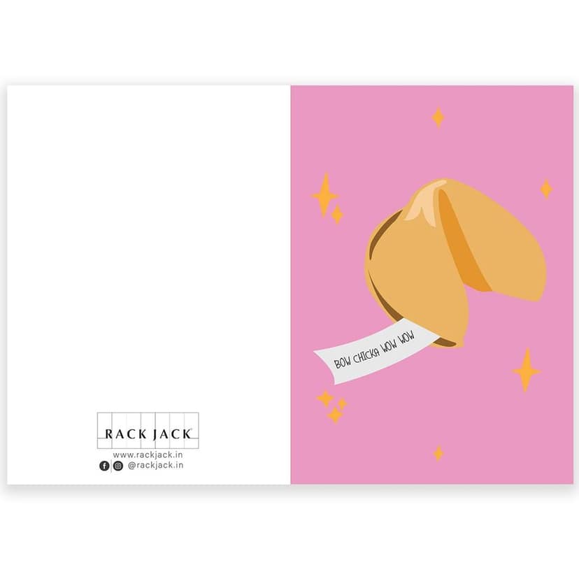 Rack Jack funny romantic greeting card - fortune cookie view 6