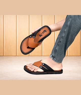 MAAN Olive Men's Thong Flip Flop