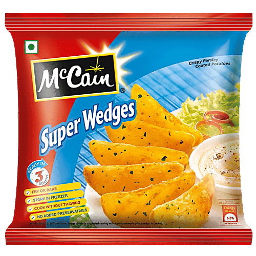 McCain Crispy Herb Coated Potatoes - Super Wedges, 400 g Pouch