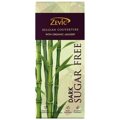 Zevic Premium Stevia Sugar Free Chocolate - Organic Jaggery, 40 gm