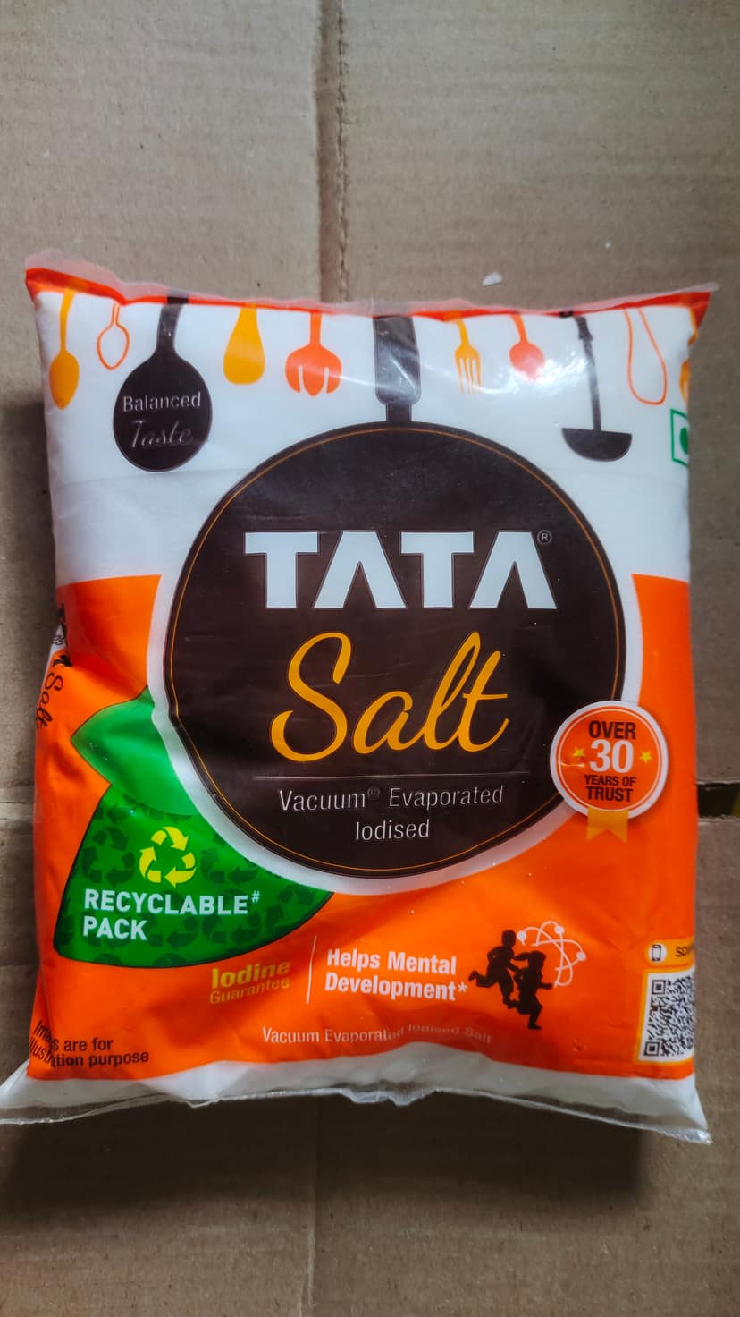 Tata salt iodised uppu