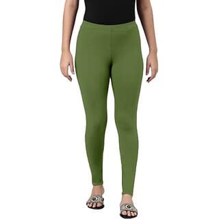SHE PURE LUXURY WEAR Ankle Length Ethnic Wear Legging (Green, Solid)