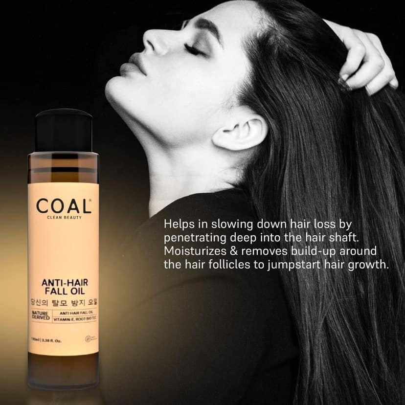 COAL Clean Beauty Complete Hair Care Combo Pack for Men | Anti-Hair Fall Oil, Beard Growth Oil & Beard Anti-Grey Oil | Controls Hair Fall view 3