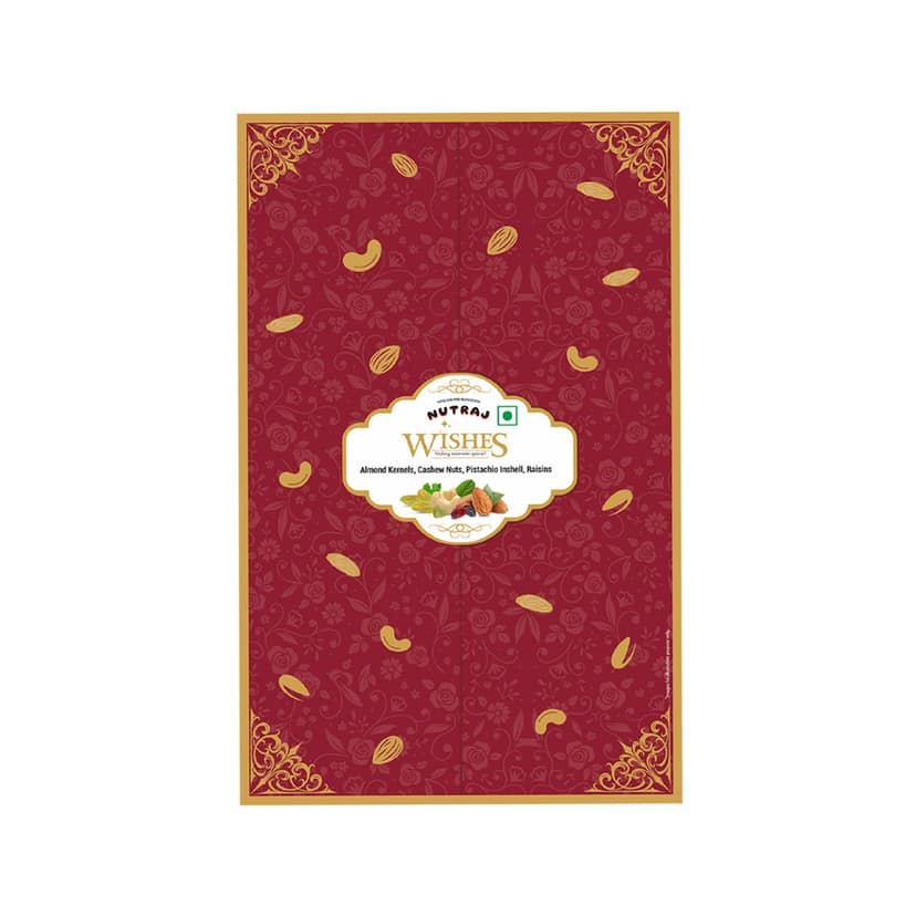 Nutraj Wishes Royal Majesty 800g Diwali Gift Box | GB-81 view 2