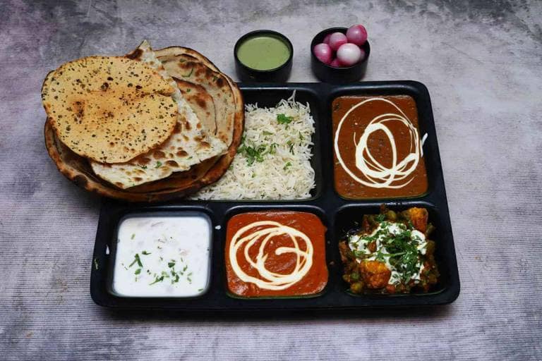 Paneer Naan Thali