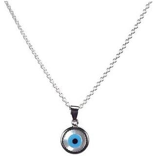 Evil Eye lab Certified stone silver pendant /locket without chain by CEYLONMINE