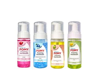 Intercorp Fomy Antibacterial Soft Refreshing Foam Hand Wash, 160 ml Each (Pink Pomegranate, Blueberry, Green Apple & Baby Lemon - Pack of 4)