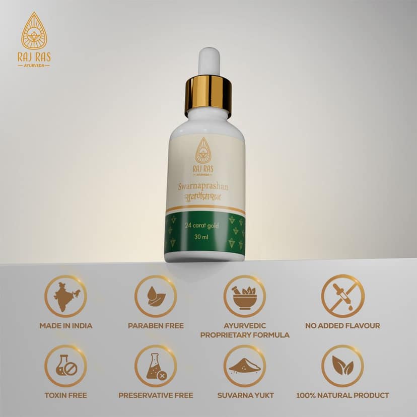 Rajras Ayurveda Swarnaprashan / Suvarnaprashan – 30 ml view 3