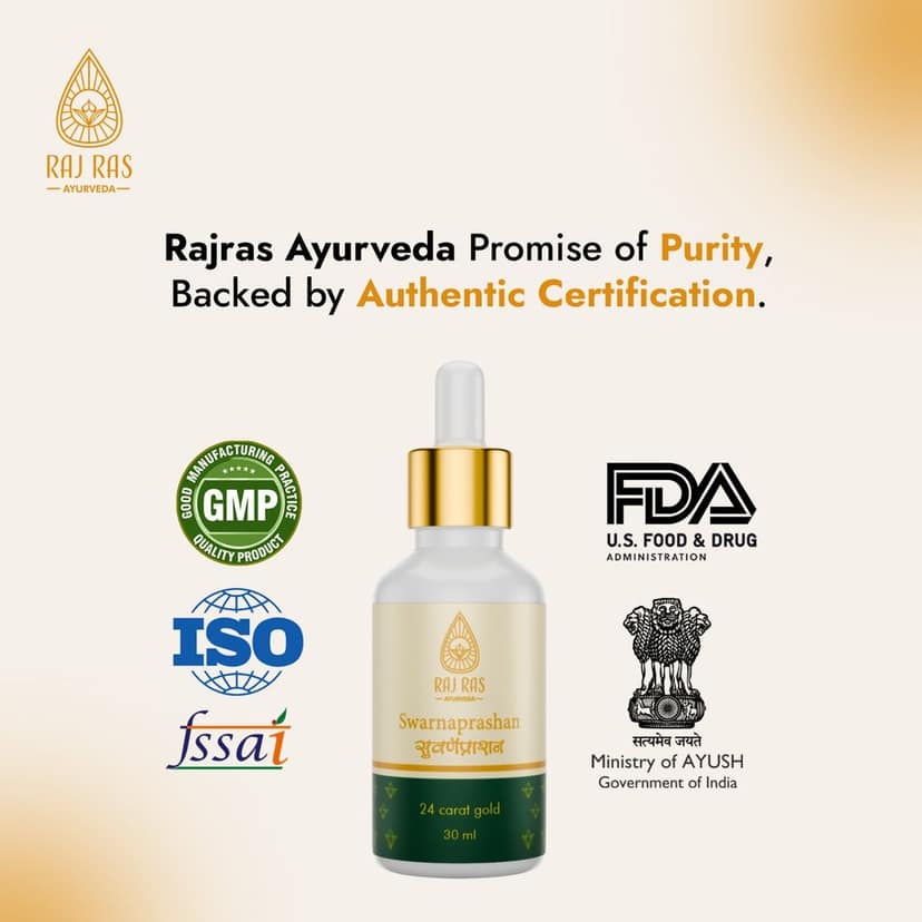 Rajras Ayurveda Swarnaprashan / Suvarnaprashan – 30 ml view 5