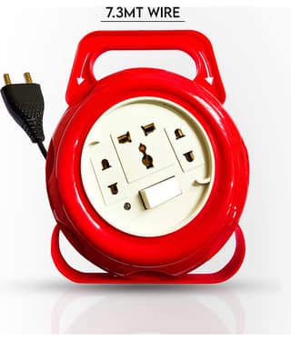 JGARD TURBO 2 Pin FLEX BOX Extension Board (6Amp, 240V) 7.3mt 3 Socket Extension Board