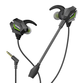 SpinBot BattleBudz W20 Wired Gaming Earphone with Boom Mic SpinBot BattleBudz W20 Wired Gaming Earphone with Boom Mic - W20-Green