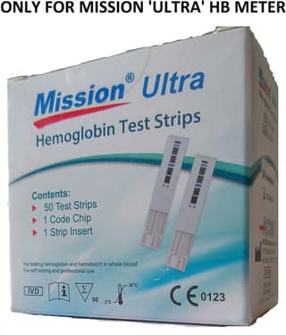 Mission Ultra Hb 50 Hemoglobin Strips