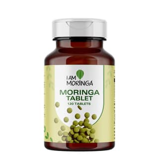 I Am Moringa | Moringa Tablet | Purely Natural Healer | No Chemical | No Side Effects | 120nos. | (Package 1)