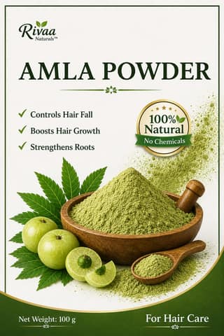 Rivaa Naturals Amla Powder for Hair Care