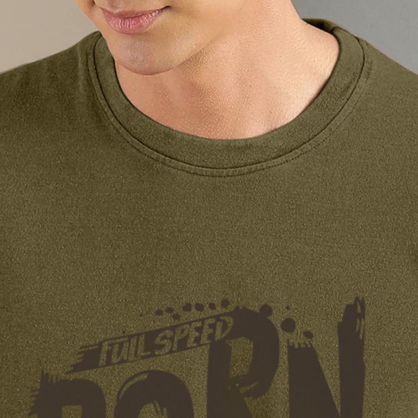 Ftx Men Printed Roundneck Cotton Rich Half Sleeve Tshirt view 3