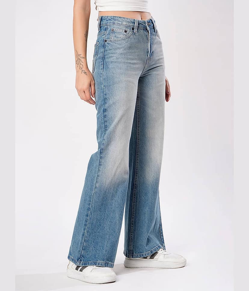 Bene Kleed Women Bootcut Waist Jeans view 3