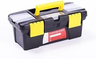 Portable Plastic Tool Box for Hardware Storage Multipurpose Organizer Case for Home Garage Workshop and Office