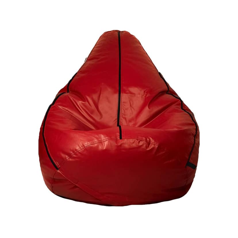 Craftlayout Strip Bean Bag Cover Red Black XXXL