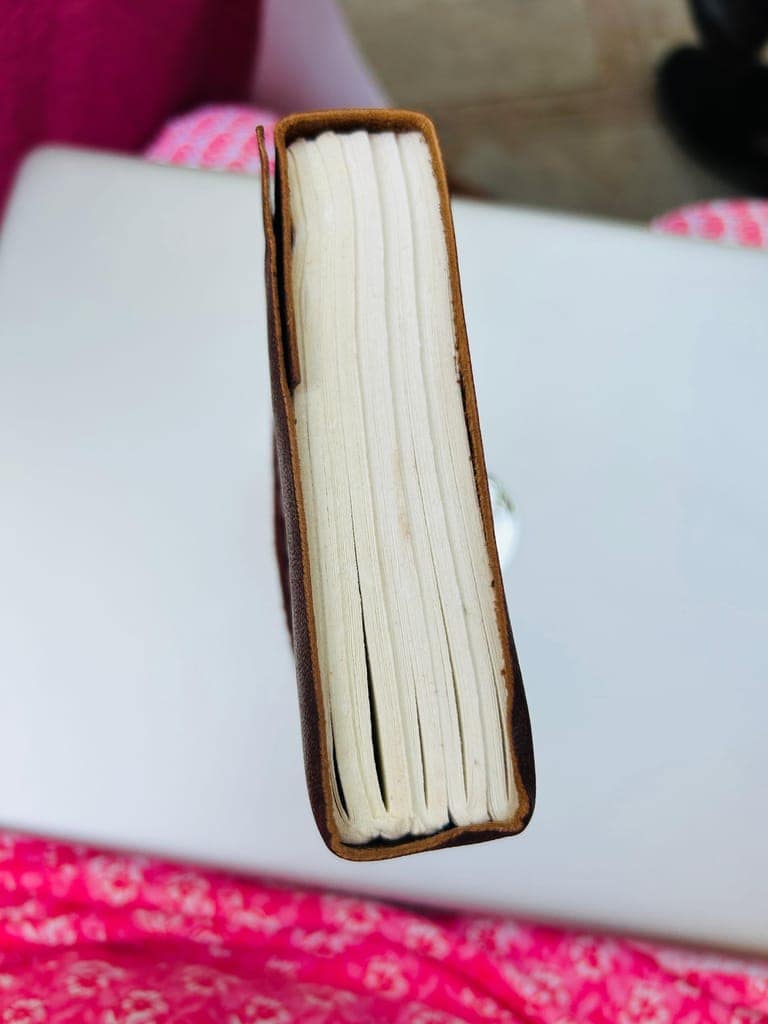 Handmade Leather Diary view 2