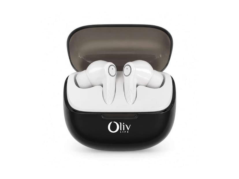 OlivLife NERO True Wireless Earbuds, Bluetooth 6.0 in-Ear Headphones with ENC Mic, 14H Playtime, Deep Bass, Premium Sound, Type-C Fast Charging Case - Gray