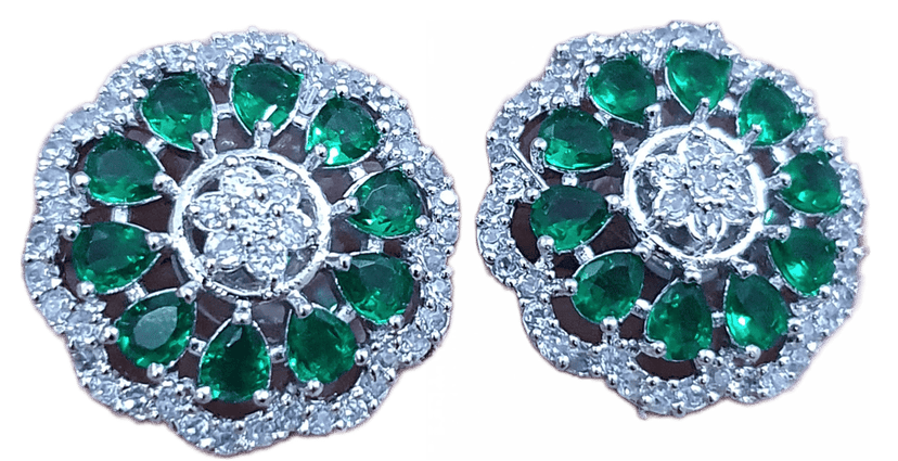 American Diamond Beautiful Studs Earrings view 2