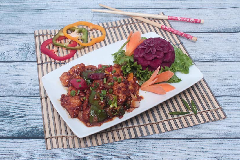 Crispy chicken sweet chilli