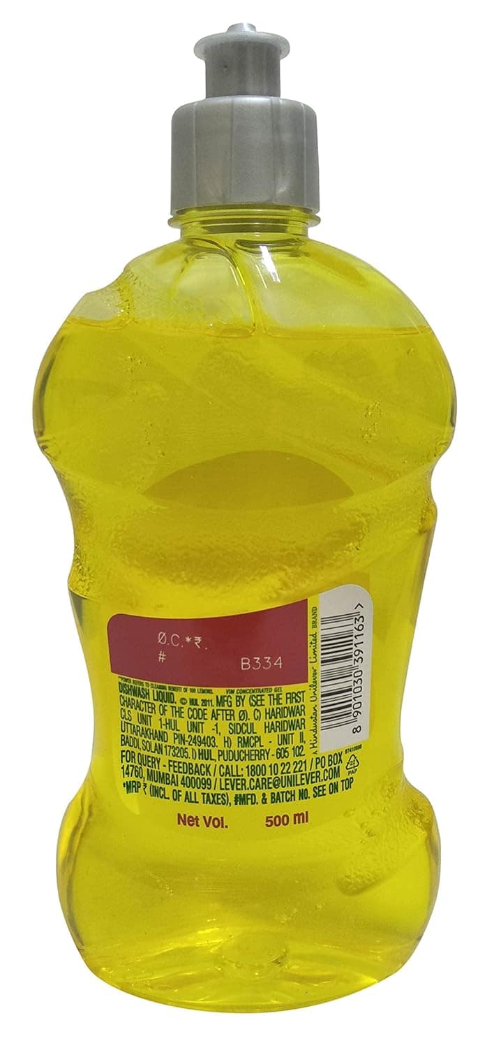 Vim Dishwash Gel - Lemon, 500Ml Bottle view 2