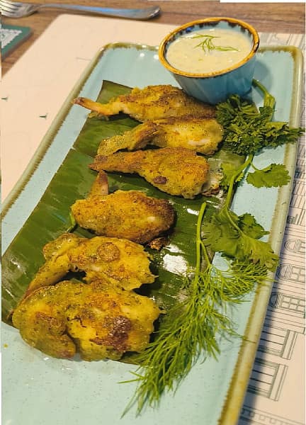 Pan fried chingri